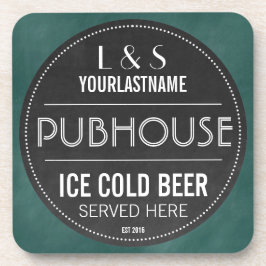 Funny Personalized Pubhouse Chalkboard Sign Sign Bier Onderzetter