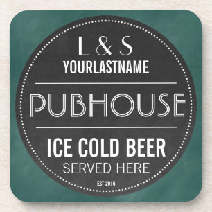 Funny Personalized Pubhouse Chalkboard Sign Sign Bier Onderzetter
