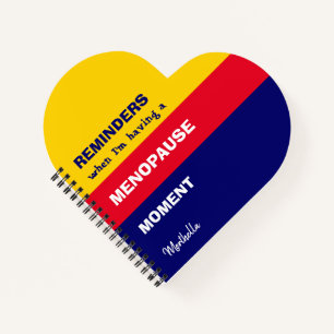Funny Personalized REMINDERS MENOPAUSE MOMENT Notitieboek
