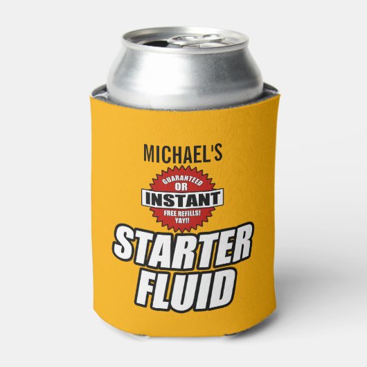 Funny Personalized Starter Fluid Blikjeskoeler (Blikje Voorkant)