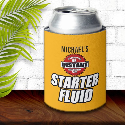 Funny Personalized Starter Fluid Blikjeskoeler