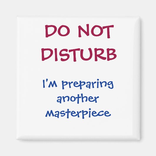 Funny Personalized stoort Magnet niet (Voorkant)