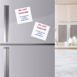 Funny Personalized stoort Magnet niet<br><div class="desc">Hou je van koken of ken je iemand anders die dat doet? Je kunt de perfecte keuken op de thuisskop creëer met een schattige kleine keukendoos. De humoristische rode en blauwe tekst luidt: "WIST NIET DAT ik een ander meesterwerk maak." Zelfs een 5 sterrenkok heeft een gevoel van humor nodig...</div>