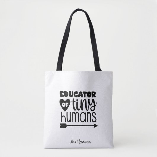 Funny personalized Teachers gift Canvas tas (Voorkant)