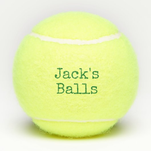Funny Personalized Tennis Balls Tennisballen (Achterkant)