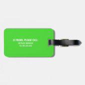 Funny Personalized Travel Addict Bagagelabel (Achterkant horizontaal)