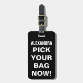 Funny Personalized Travel Luggable Bagagelabel (Voorkant verticaal)
