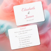 Funny Personalized Wedding RSVP Invitation Kaart