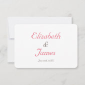 Funny Personalized Wedding RSVP Invitation Kaart (Achterkant)