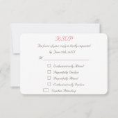 Funny Personalized Wedding RSVP Invitation Kaart (Voorkant)