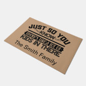Funny Personalized Welcome Doormat Deurmat (Schuin)