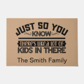 Funny Personalized Welcome Doormat  Deurmat (Voorkant)