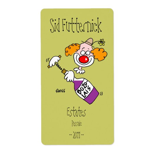 Funny Personalized Wine Labels (Voorkant)