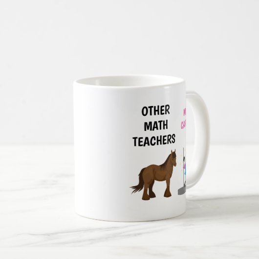 Funny Personalized Wiskunde Teacher Mok Gift (Voorkant rechts)