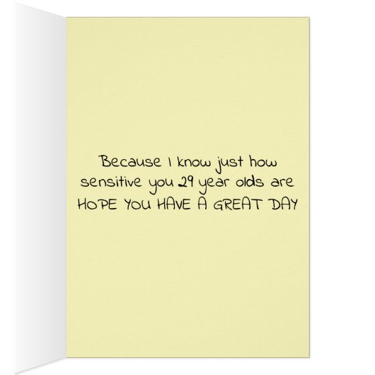 Funny Personalized Woman's Real Age Birthday Kaart (Binnen (Rechts))