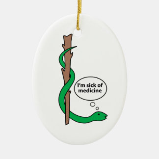 Funny Personeel van Asclepius Keramisch Ornament