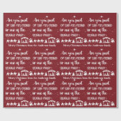 Funny Persoonlijke Christelijke kerstvakantie Cadeaupapier (Vlak)