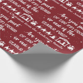 Funny Persoonlijke Christelijke kerstvakantie Cadeaupapier (Hoek)