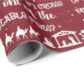 Funny Persoonlijke Christelijke kerstvakantie Cadeaupapier (Rol Hoek)