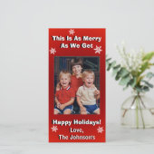 Funny Persoonlijke Kerstmis Feestdagenkaart (Staand voorkant)