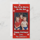 Funny Persoonlijke Kerstmis Feestdagenkaart (Voorkant)