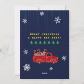 Funny Persoonlijke Kerstmis Feestdagenkaart (Achterkant)