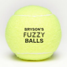 Funny Persoonlijke naam Fuzzy Tennis Balls Tennisballen