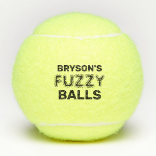 Funny Persoonlijke naam Fuzzy Tennis Balls Tennisballen