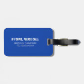 Funny Persoonlijke naam waar ben je? Bagagelabel (Achterkant horizontaal)