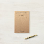 Funny Persoonlijke Nota's Bedrijfs Vergadering van Post-it® Notes (Op bureau)