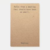 Funny Persoonlijke Nota's Bedrijfs Vergadering van Post-it® Notes (Voorkant)