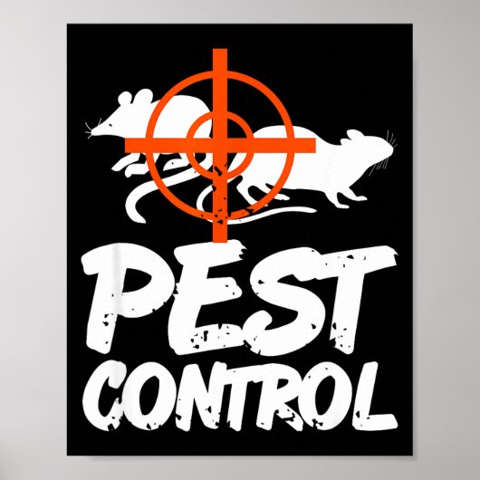 Funny Pest Control Humor For Rat Hunters & Tra Poster (Voorkant)