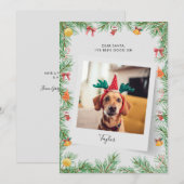 Funny Pet Dog Aangepaste Kerstmis Feestdagenkaart (Voorkant / Achterkant)