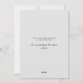 Funny Pet Dog Aangepaste Kerstmis Feestdagenkaart (Achterkant)