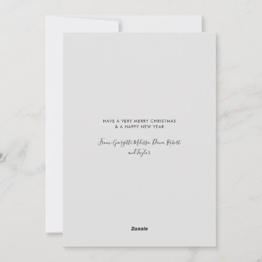 Funny Pet Dog Aangepaste Kerstmis Feestdagenkaart (Achterkant)