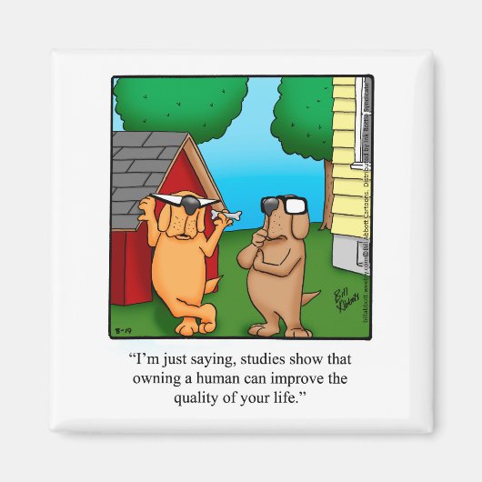 Funny Pet Dog Humor Magnet Gift (Voorkant)