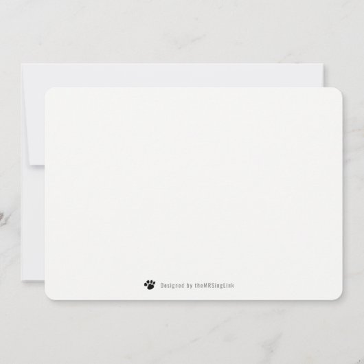 Funny Pet Dog Territory Opslaan van de datum Kaart (Achterkant)