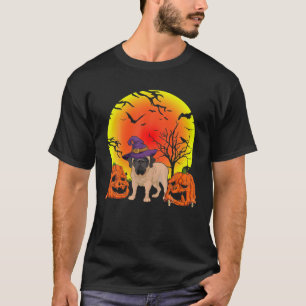 Funny Pet English Mastiff Dog Witch Pet Halloween T-shirt