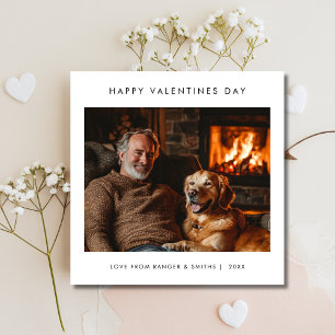 Funny Pet Golden Retriever Dog Dad Valentijnsdag Feestdagenkaart