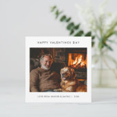 Funny Pet Golden Retriever Dog Dad Valentijnsdag Feestdagenkaart (Staand voorkant)