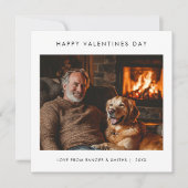 Funny Pet Golden Retriever Dog Dad Valentijnsdag Feestdagenkaart (Voorkant)