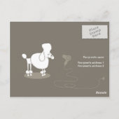 Funny pet grooming Promotion Briefkaart (Achterkant)