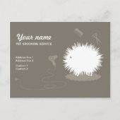 Funny pet grooming Promotion Briefkaart (Voorkant)