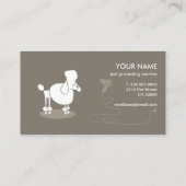 Funny pet grooming Visitekaartje (Achterkant)