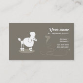Funny pet grooming Visitekaartje (Achterkant)