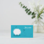 Funny pet grooming Visitekaartje Blue (Staand voorkant)