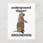Funny Pet Groundhog Briefkaart (Voorkant)