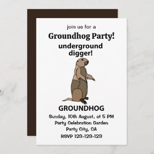 Funny Pet Groundhog Kaart