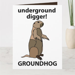 Funny Pet Groundhog Kaart