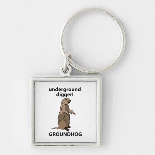Funny Pet Groundhog Sleutelhanger (Voorkant)